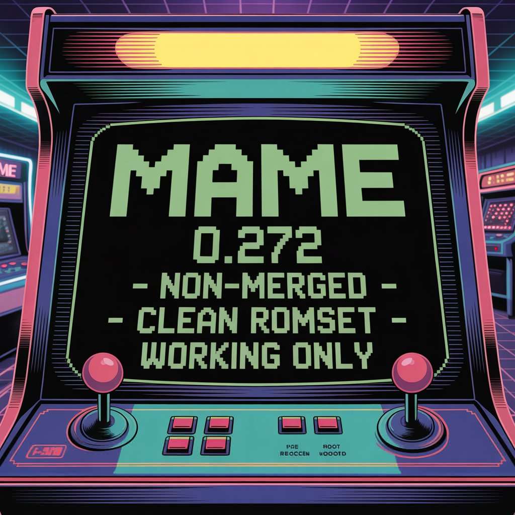 告别复杂依赖!MAME 0.272非合并ROM集,街机新手福音-一起DIY吧