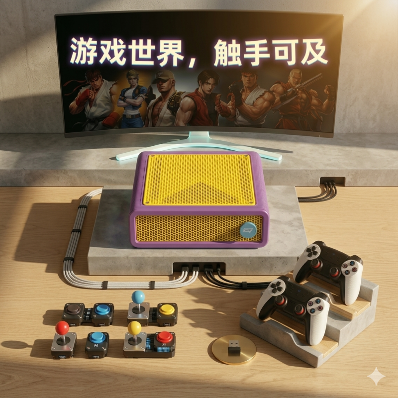 DIY8新款复古游戏机，内置500G大容量硬盘-一起DIY吧